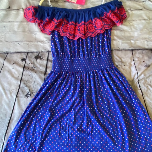 NWT Lilly Pulitzer Kalama Off-the-Shoulder Smocked Dress - Picture 11 of 14